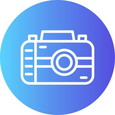 kamera simgesi, vektör illüstrasyonu basit tasarım