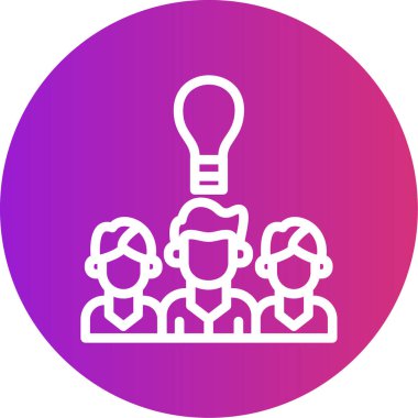 İş insanları simgesinin vektör illüstrasyonu