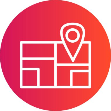 konum simgesi, vektör illüstrasyonu basit tasarım