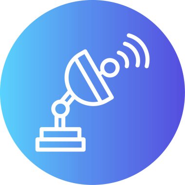 Modern b 'nin vektör illüstrasyonu radyo simgesinden yoksundur