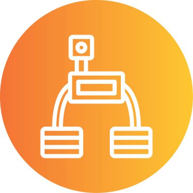 Bir b simgesinin vektör illüstrasyonu