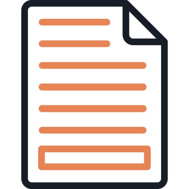 Belge. Web simgesi basit illüstrasyon