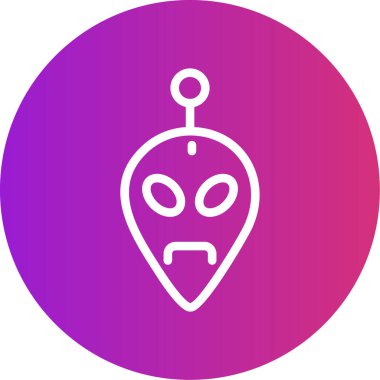 Uzaylı Satırı Gradyan Çemberi Simgesi