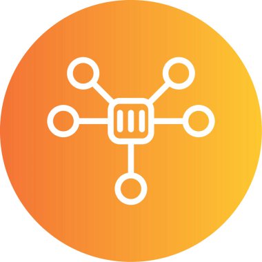 Modern simgenin vektör illüstrasyonu