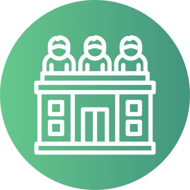 Modern yapı simgesinin vektör illüstrasyonu