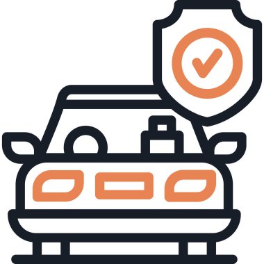 araba simgesi vektör illüstrasyonu