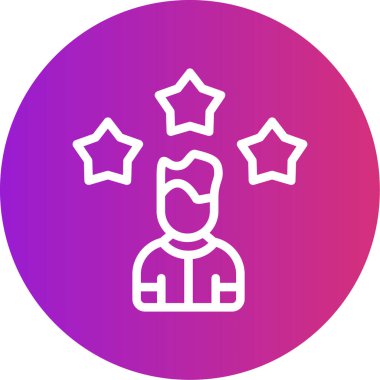 Yıldız simgesinin vektör illüstrasyonu