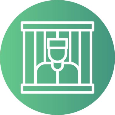 Eşsiz adalet vektör çizgisi simgesi