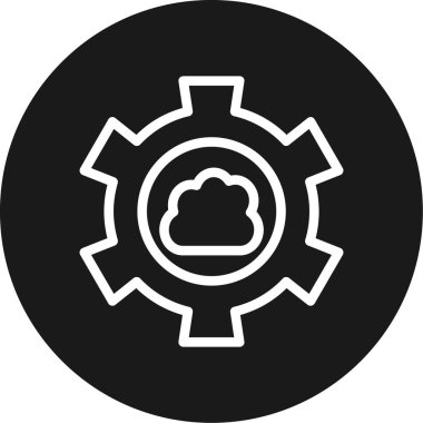 Moda biçimi izole edilmiş arkaplanda bulut hesaplama simgesi