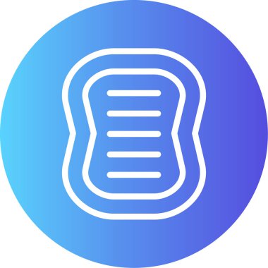 ekmek simgesi, vektör illüstrasyonu