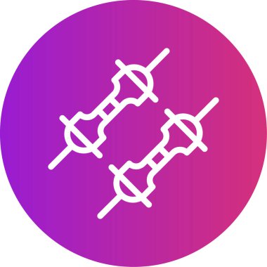 Molekül simgesi vektör illüstrasyonu