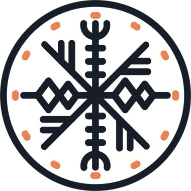 Bir noel simgesinin vektör illüstrasyonu