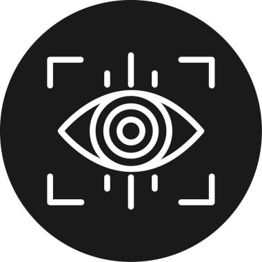 Göz simgesinin vektör illüstrasyonu