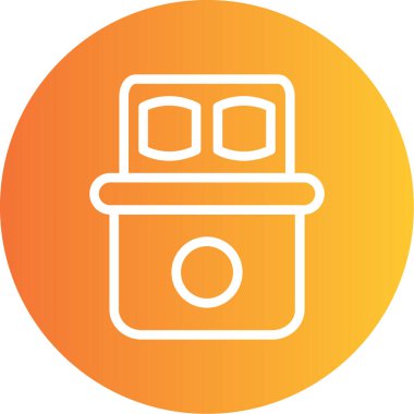 vektör Benzin İstasyonu Ico