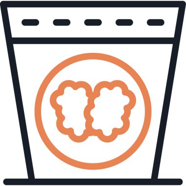 Kahve dükkanı. Web simgesi basit illüstrasyon