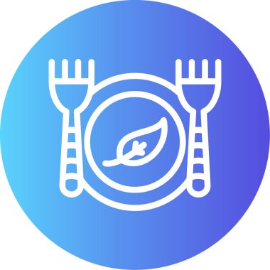 Gıda simgesinin vektör illüstrasyonu