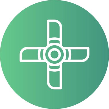 Pusula. Web simgesi basit illüstrasyon