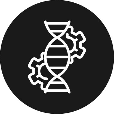 dna. Web simgesi basit illüstrasyon