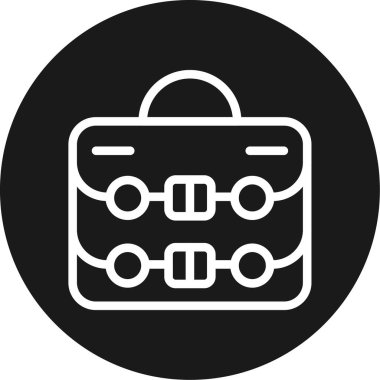 Çanta. Web simgesi basit tasarım