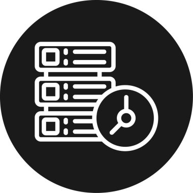 veri merkezi simgesi, basit vektör illüstrasyonu