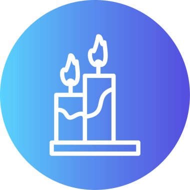 mum simgesi, vektör illüstrasyonu basit tasarım