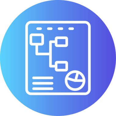 Bir belge simgesinin vektör illüstrasyonu