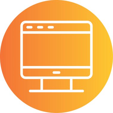 Tarayıcı. Web simgesi basit tasarım