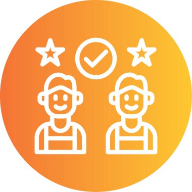 İnsan simgesinin vektör illüstrasyonu