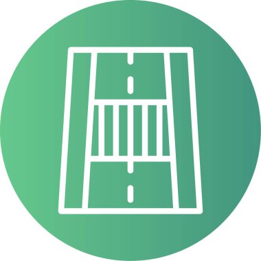 Bir futbol simgesinin vektör illüstrasyonu