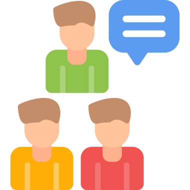 iş iletişimi insanları simgesi