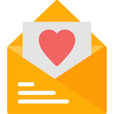 zarf harfi kalp simgesi