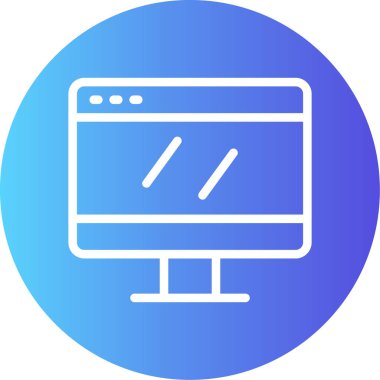 tarayıcı web simgesi basit tasarım