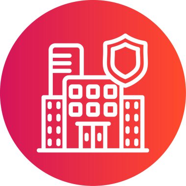 Modern yapı simgesinin vektör illüstrasyonu