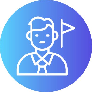 Güzel ve güzel bir simgenin vektör çizimi