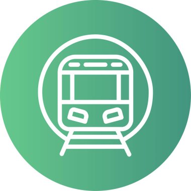 Metro simgesi vektör illüstrasyonu