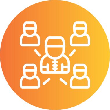 İş simgesinin vektör illüstrasyonu