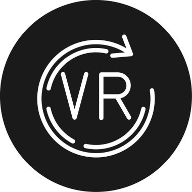 Sanal gerçekliğin vektör illüstrasyonu