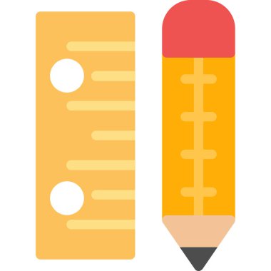 Kalem. Web simgesi basit illüstrasyon