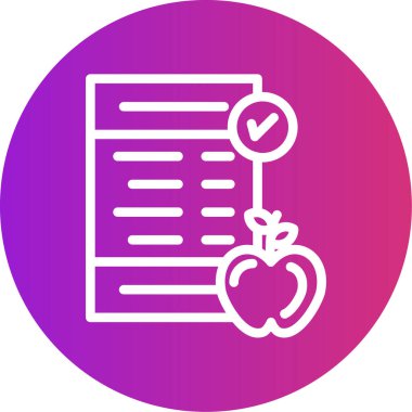 Gıda simgesinin vektör illüstrasyonu