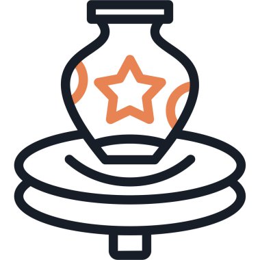 Ampul. Web simgesi basit illüstrasyon