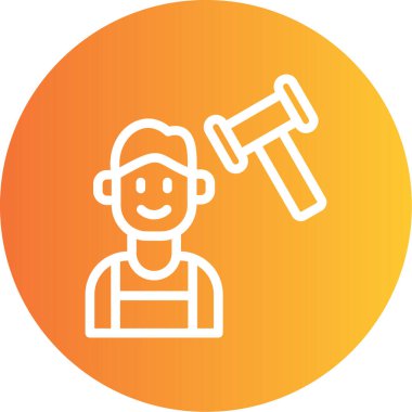 İnsan simgesinin vektör illüstrasyonu