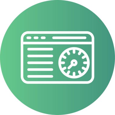 Seo simgesinin vektör illüstrasyonu