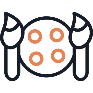 Et. Web simgesi vektör illüstrasyonu