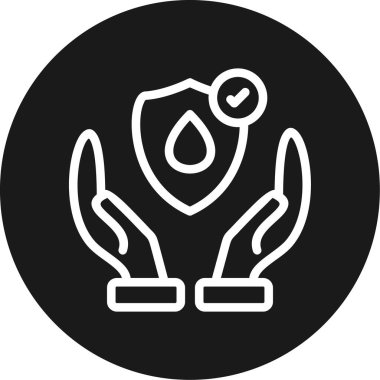 Bir bitki simgesinin vektör illüstrasyonu