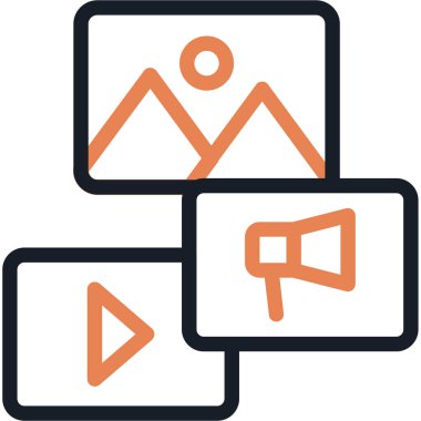 İş ve finans simgesinin vektör illüstrasyonu