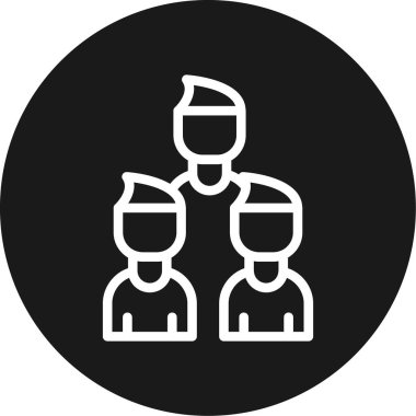 Takım takım simgesi vektör illüstrasyonu