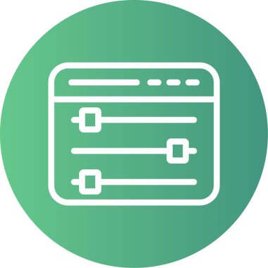 Web simgesi vektör illüstrasyonu