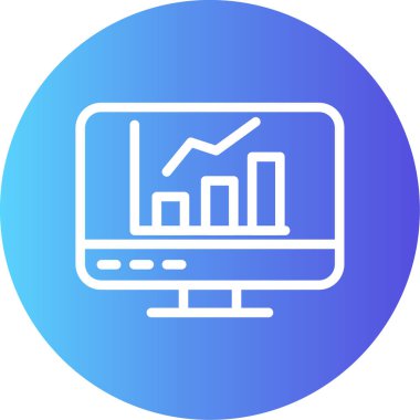 analitik simgesi, vektör illüstrasyon tasarımı