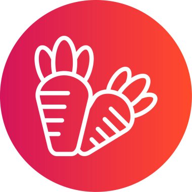 Kırmızı bir simgenin vektör illüstrasyonu