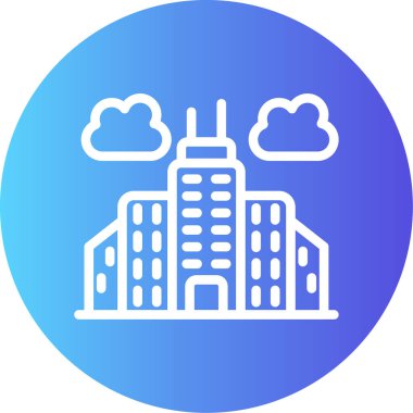 şehir simgesi vektör illüstrasyonu